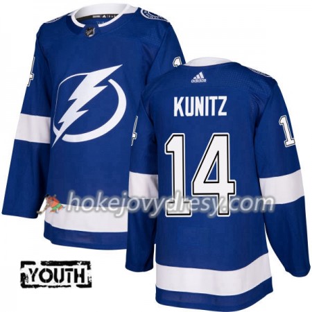 Dětské Hokejový Dres Tampa Bay Lightning Chris Kunitz 14 Adidas 2017-2018 Modrá Authentic